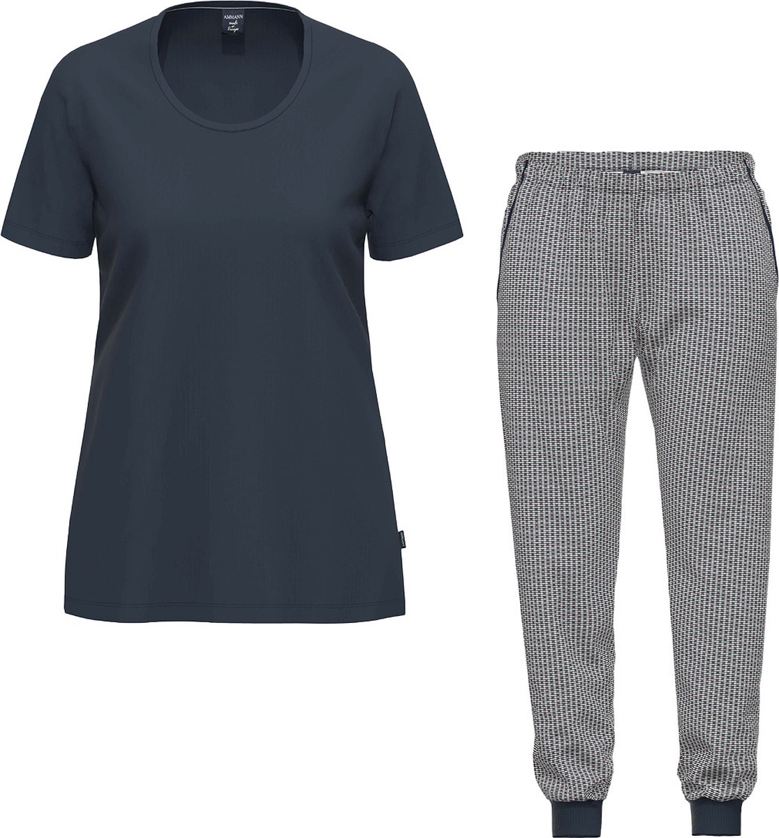 meisjes pyjama kort luipaard blauw