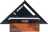 YUWO® Winkelhaak - Blokhaak - Zwaaihaak - Schrijfhaak - Speed Square - Aluminium
