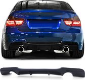 Bmw 3 Serie E90 E91 M Pakket Achter Spoiler Diffuser Performance Look Mat Zwart Uitlaat Links en Rechts 318 320 325 330 335