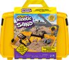 foto van Kinetic Sand - Speelzand - Bouwplaats speelset - Bruin - 907g - Sensorisch Speelgoed