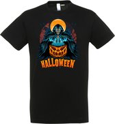 T-shirt kinderen Halloween Magic Pompoen | Halloween kostuum kind dames heren | verkleedkleren meisje jongen | Zwart | maat 68