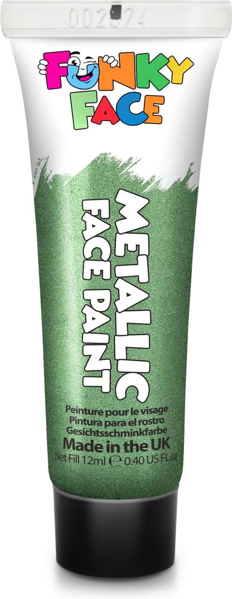 Paintglow Face & Body Paint - Schmink kinderen - Festival make up - Metallic Green