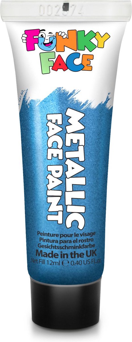 Paintglow Face & Body Paint - Schmink kinderen - Festival make up - Metallic Blue