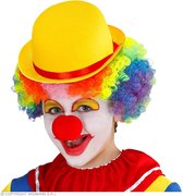 Widmann - Clown & Nar Kostuum - Bolhoed Bonno Kind Geel - geel - Carnavalskleding - Verkleedkleding