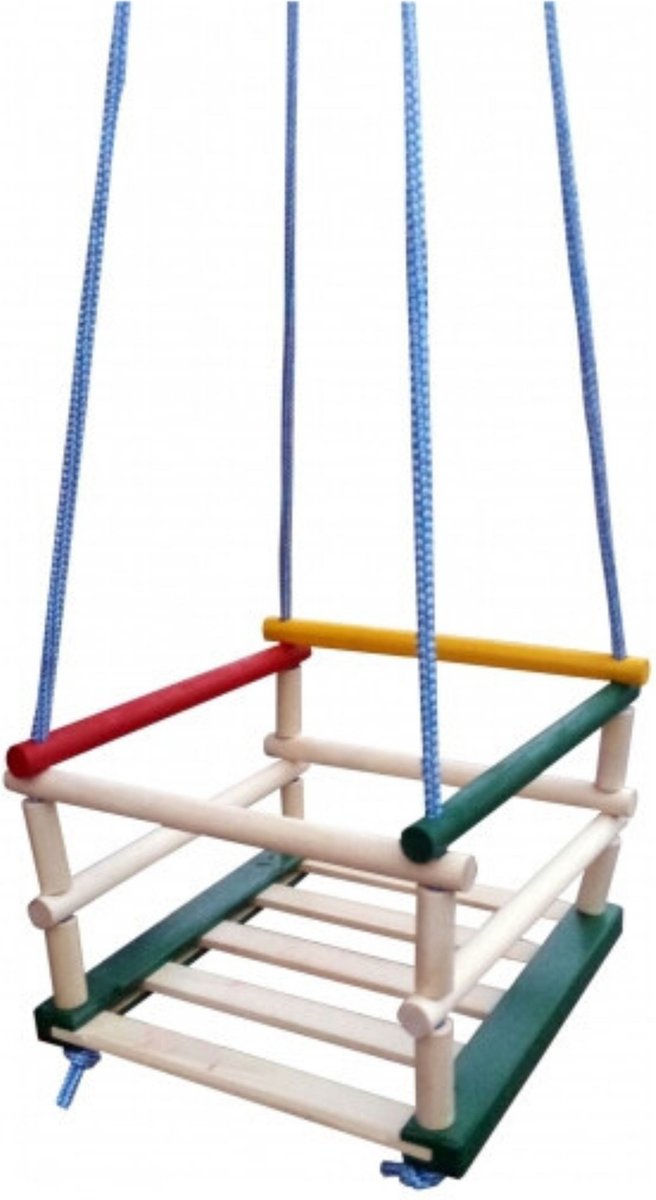 Vodar houten peuterschommel - Baby schommel - Hekschommel - Babyzitje schommel - Groeimodel