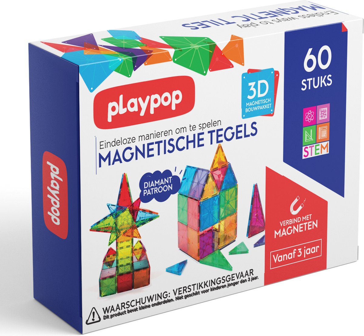 Katiago Magnetische bouwstenen, 100 stuks magneetbouwstenenset met 2 auto's STEM Montessori magnetisch speelgoed voor kinderen als cadeau vanaf 3 tot 8 jaar, bouwblokken, kinderspeelgoed