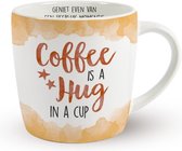 Mok - Coffie is a hug in a cup - met Binnentekst