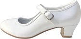 Prinsessen schoenen / Spaanse schoenen ivoor wit - maat 39 (binnenmaat 24,5 cm) bij jurk dames kleding communie bruiloft