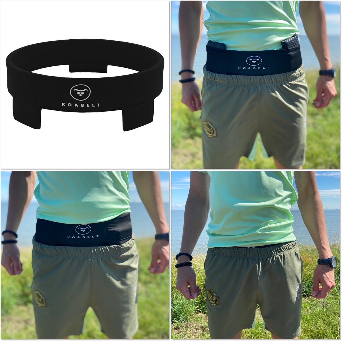 Koabelt - Running belt - Opbergriem - Hardloopriem - Moneybelt - Maat M/L