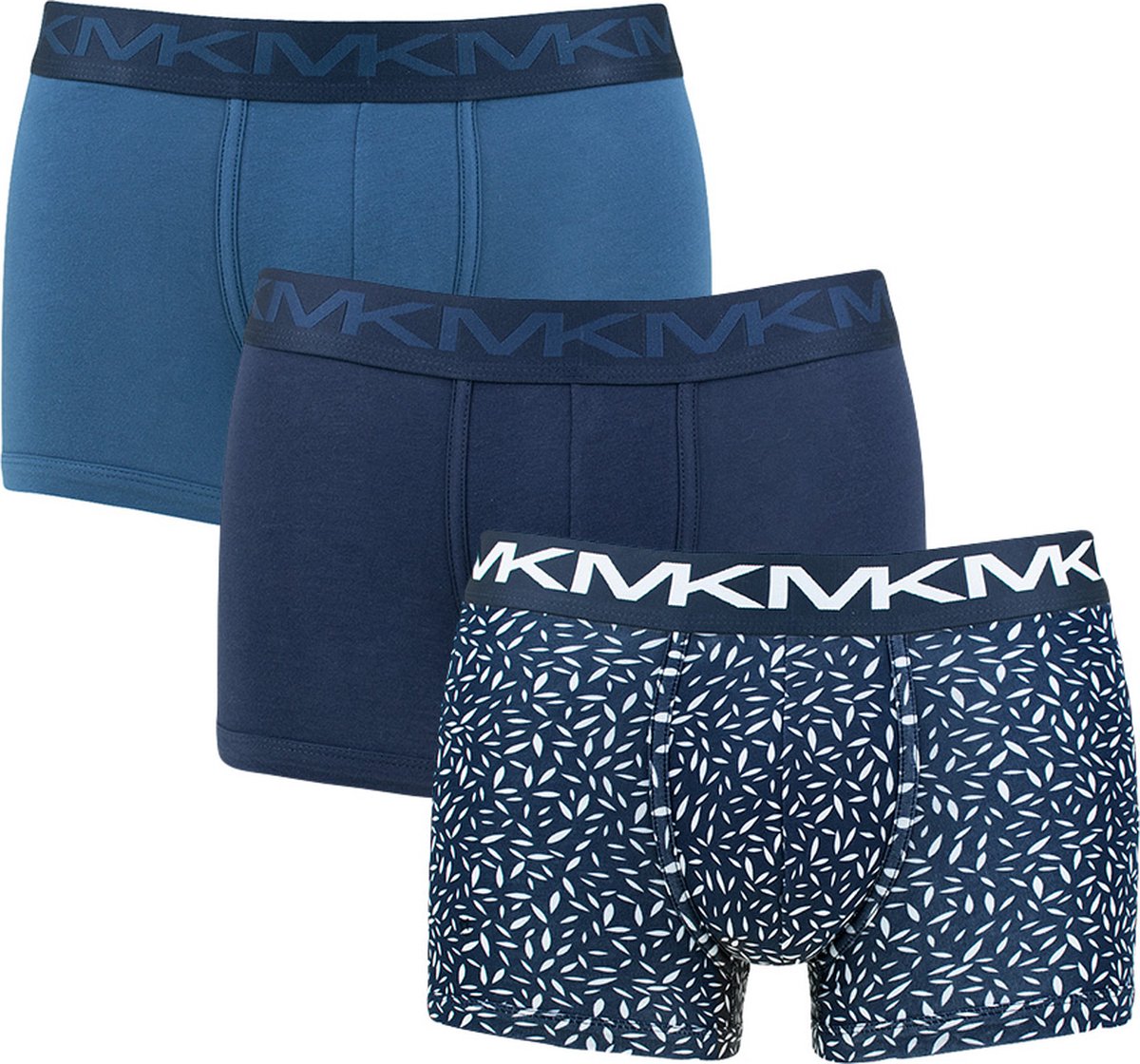 Michael Kors 3P boxer trunks print blauw - XL