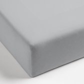 Mistral Home - Hoeslaken - 100% katoen flanel - 140x200x30 cm - Elastiek rondom - Grijs
