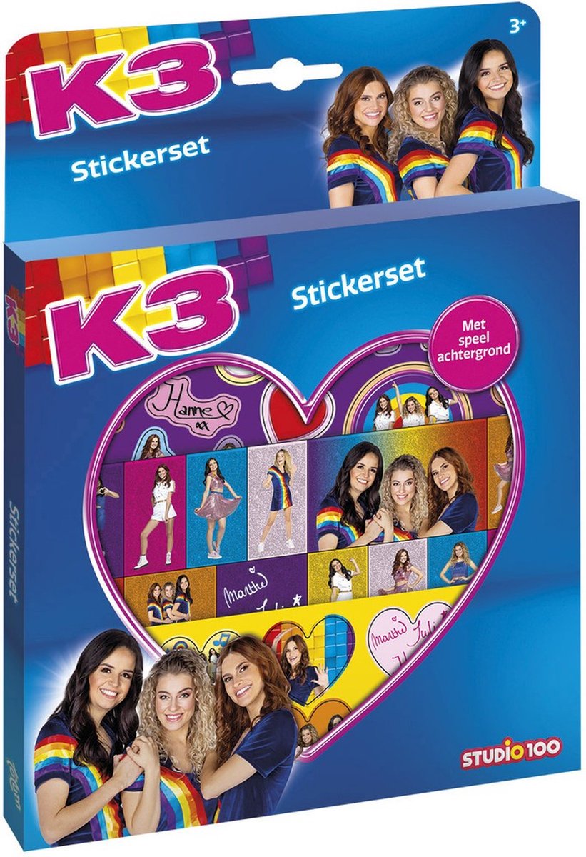 Uitbreiden cascade Oprechtheid K3 Stickers - Studio 100 K3 Stickerset - K3 Cadeau - K3 Fans - Knutselen  met K3 -... | bol.com