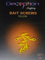 Plastic bait screws – Trans clear qty 10