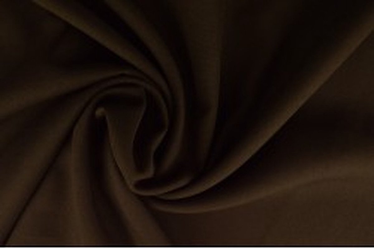 50 meter texture stof - Bruin - 100% polyester