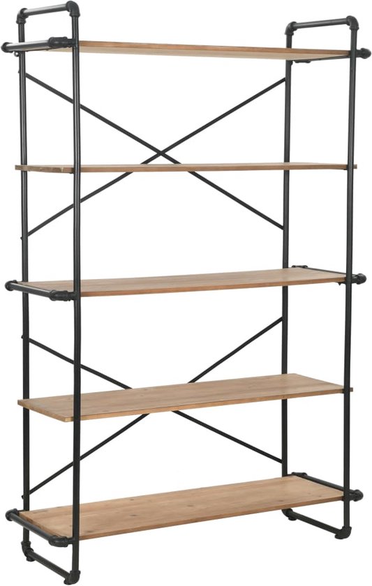 Prolenta Premium Boekenkast Boekenrek 120 x 42 x 180 cm (B x D x