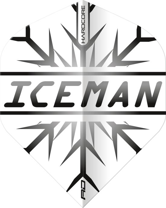 RED DRAGON - Gerwyn Price Hardcore Iceman Zwart Extra Dik Dartvluchten - 3 set per pakket (9 vluchten in totaal) van Red Dragon — afbeelding 3