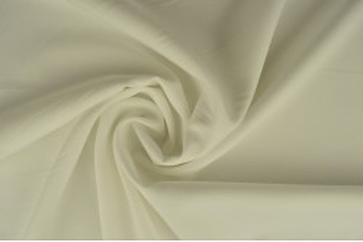 50 meter texture stof - Gebroken wit - 100% polyester
