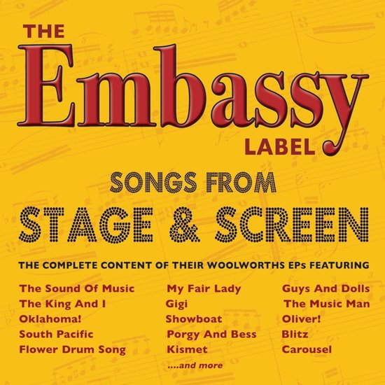 The Embassy Label Songs From Stage & Screen, V/a Muziek bol