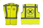 Drone vest (Veiligheid vest) geel, RWS & ProRail - Maat 3XL/4XL EN