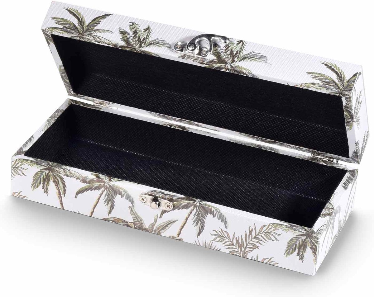 Casaria Houten kist Jersey Wit 80x40x48cm kledingkas