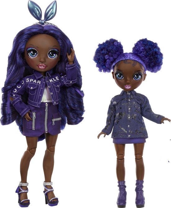Rainbow High Junior High Special Edition Doll - 23 cm - Krystal Bailey - Paars - Modepop van Merkloos — afbeelding 4