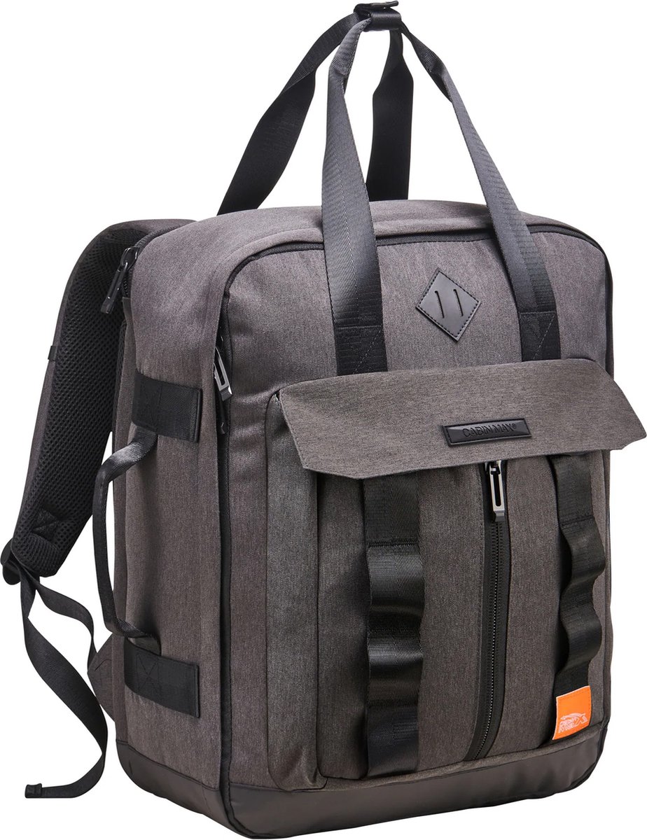 CabinMax Memphis Reistas– Handbagage 30L - Rugzak – Backpack - 45x35x20cm – Lichtgewicht - Grijs