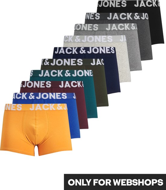 JACK&JONES JACMIKE TRUNKS 10 PACK Heren Onderbroek - Maat L | bol.com