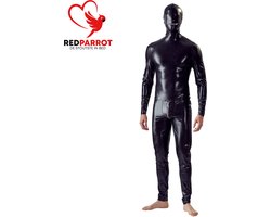 Volledige latex bodysuit mannen - Masker - Rits bij mond - BDSM
