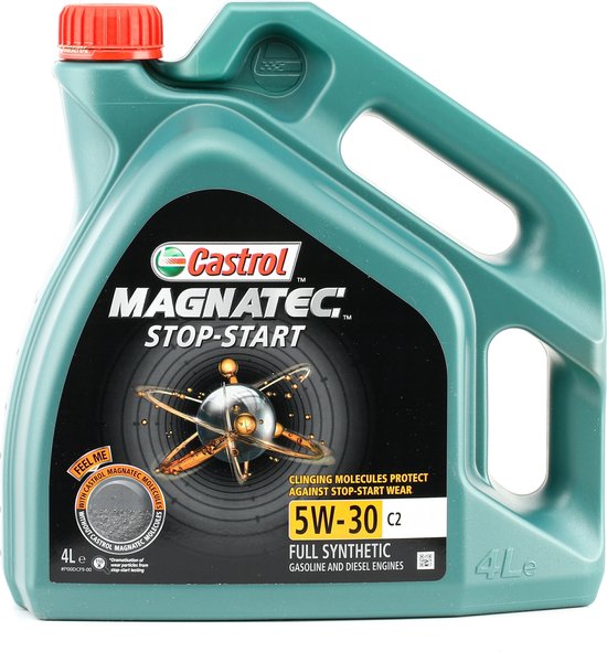 Foto: Castrol magnatec stop start 5w30 c2 olie vol synthetisch 5 liter