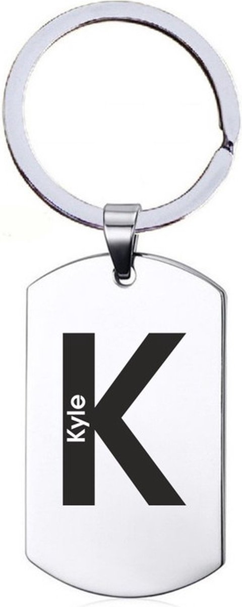 Naamkado - Kyle - RVS Sleutelhanger