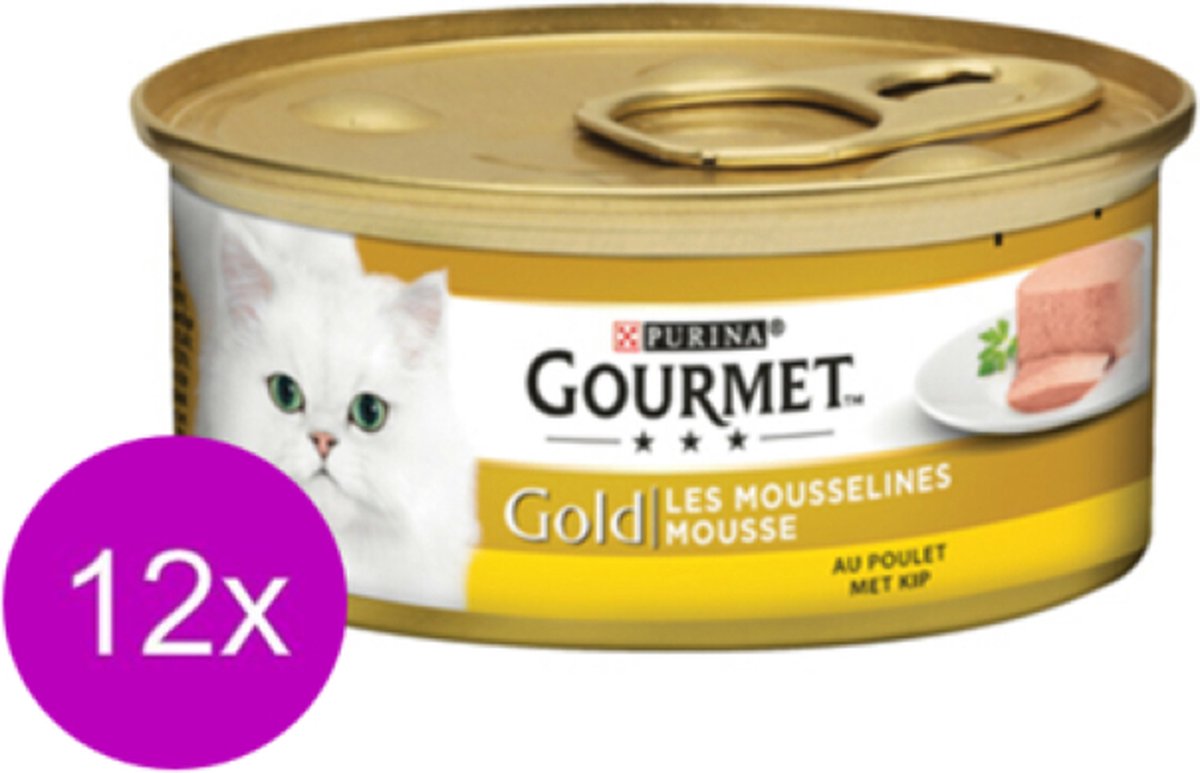 Gourmet Gourmet Gold - Mousse Kip - Kattenvoer - 85g
