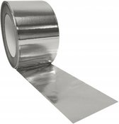 Aluminium radiatorfolie tape - 5 cm breed en 50 mtr lang - hittebestendig - metalen tape