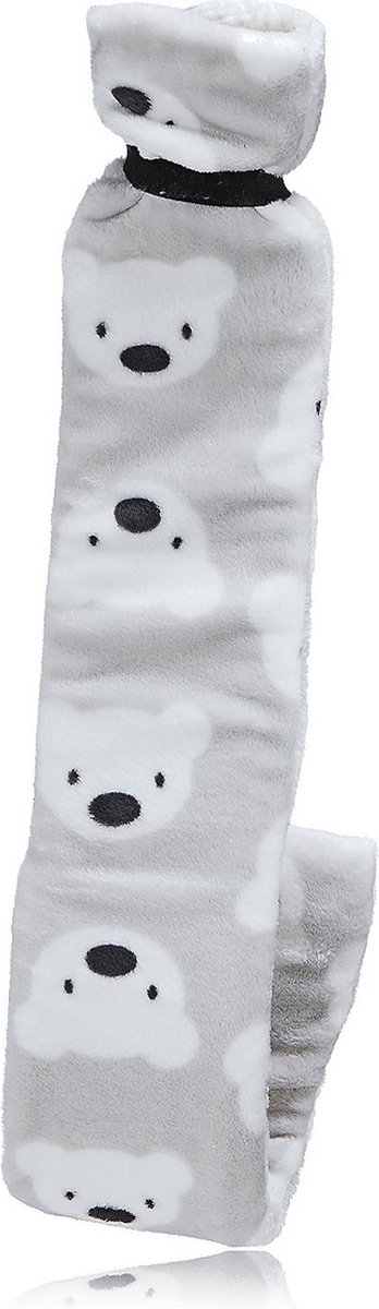 Goedkoopste Vagabond Warmwaterkruik - Long Bottle - Natuurrubber - (Afmeting 77 cm. lang x 12 cm. breed) - Teddy - in luxe geschenkdoos