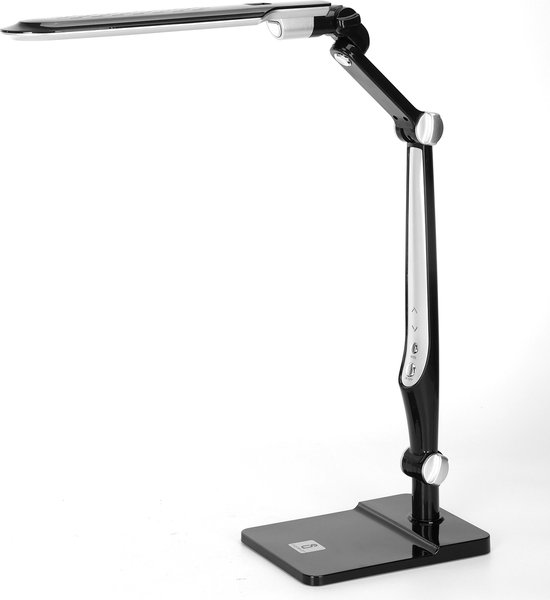 Aigostar Alexander - LED Bureaulamp - Dimbaar - Opvouwbaar - 9W - Instelbare Kleurtemperatuur - 3300K-6000K - Zwart