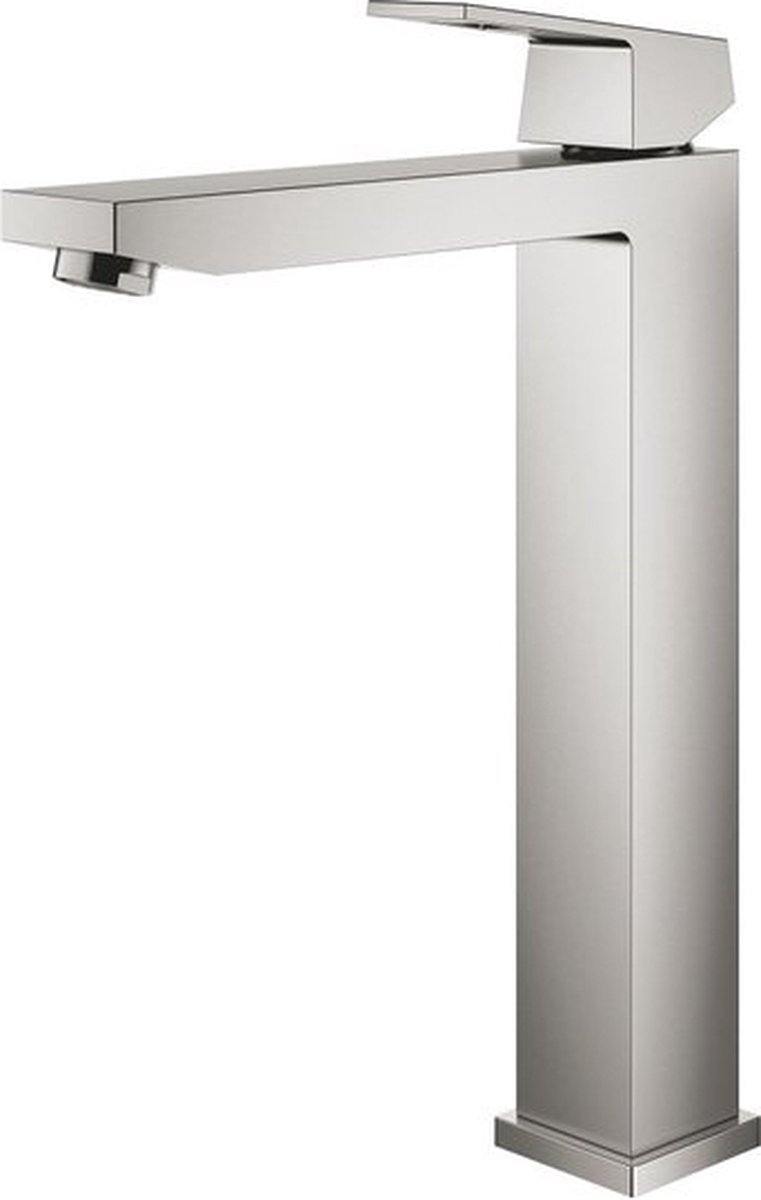 Grohe Eurocube 1-gats wastafelkraan xl-size m. gladde body supersteel