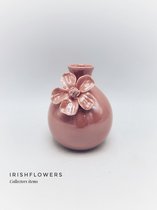 Bloemenvaasje - Moederdag - Moederdag cadeautje - Voorjaar - Decoratie - Voorjaarsdecoratie - Porselein - Pink Pearl - Jolie