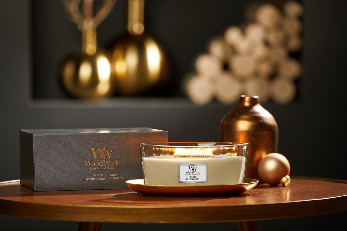 Coffret cadeau de luxe de bougies parfumées Hearthwick WoodWick - Ellipse |  bol.com