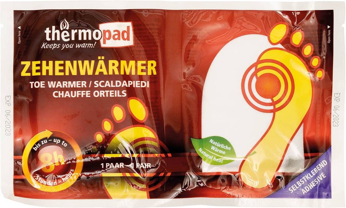 Goedkoopste Thermopad - Duopack Tenen & Voetenwarmer - Eenmalig gebruik voor 8 uur warmte - Zelfklevende winterzolen voor teenverwarming