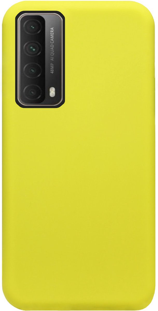 ADEL Siliconen Back Cover Softcase Hoesje Geschikt voor Huawei P Smart 2021 - Geel
