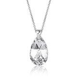 Montebello Ketting Azumi - 925 Zilver Gerhod. - Swarovski® - 20mm - 45cm