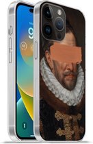 Geschikt voorApple Iphone 14 Pro - Softcase hoesje - Schilderij - Verf - Oude meesters - Siliconen Telefoonhoesje