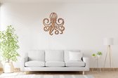 Warm - Geometrische Octopus - Big - Wanddecoratie - Lasergesneden - Geometrische dieren en vormen - Houten dieren - Muurdecoratie - Line art - Wall art