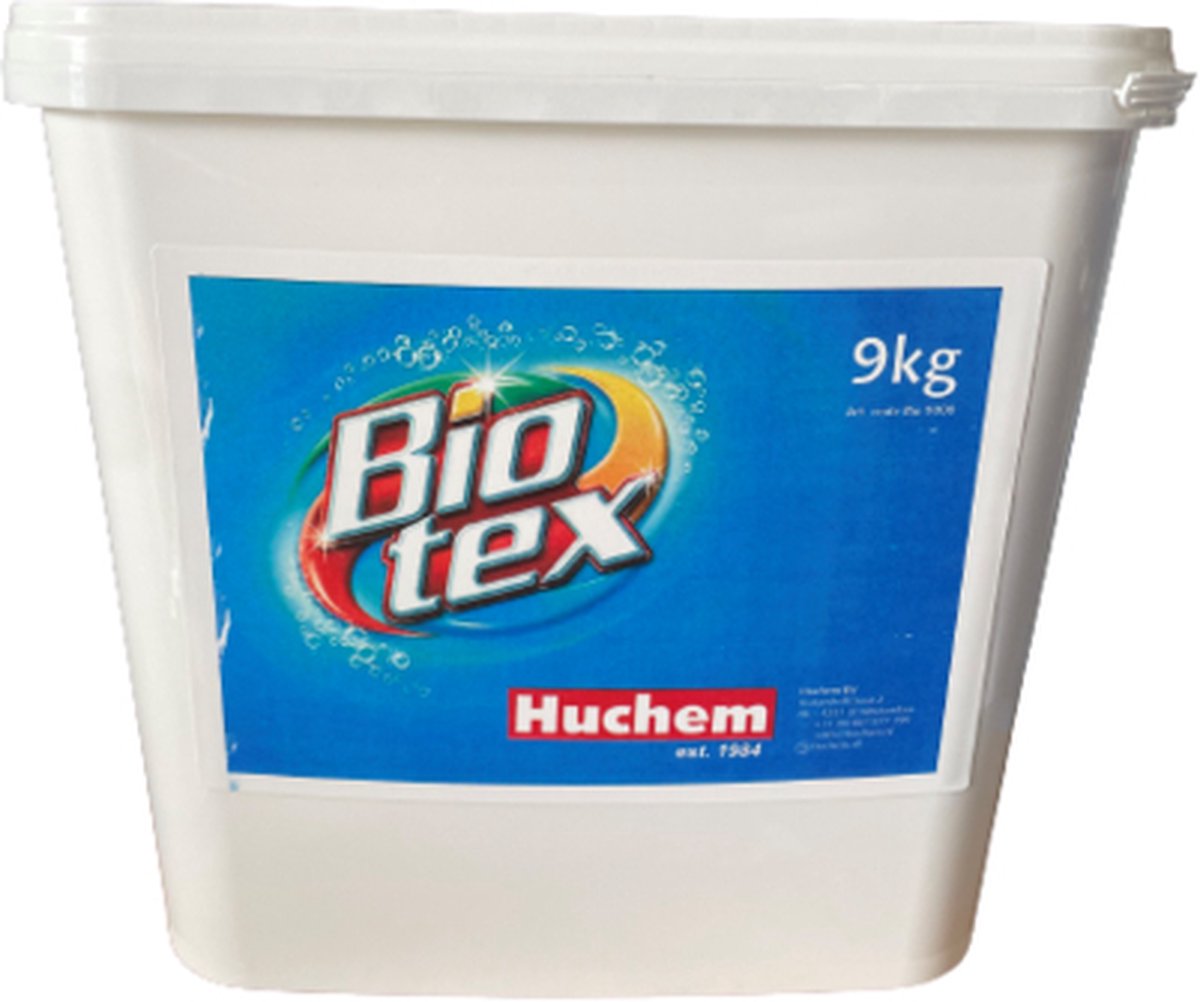 Waspoeder | BIOTEX | Voorwas | Waskrachtversterker | 9 Kg | ± 360 wasbeurten