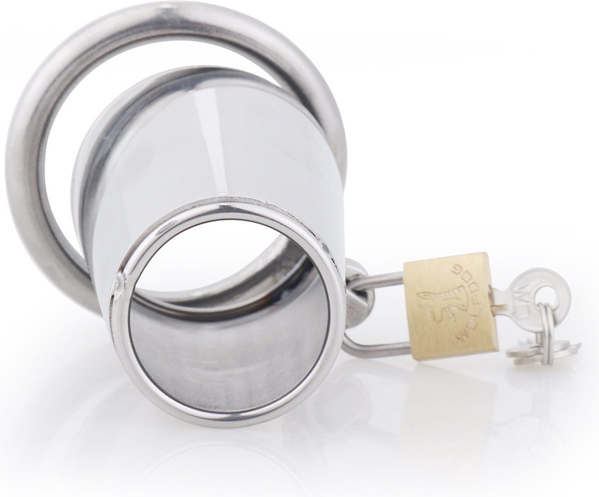 Chasity Cage - Peniskooi - Cock - Kuisheidskooi voor Mannen - Metaal