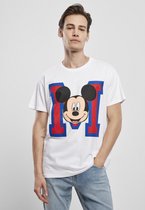 Merchcode Mickey Mouse - Mickey Mouse M Face white Heren T-shirt - Mickey mouse - XL - Wit