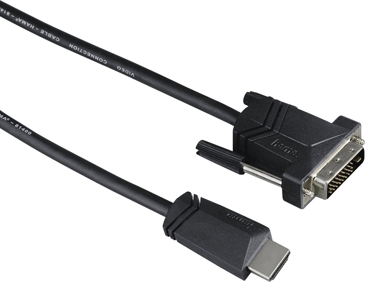 Hama Hdmi-Dvi/D Kabel 1,5M, 1Ster