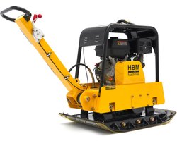 HBM Professionele 13 PK - 38KN Reversible Trilplaat 820 x 650 mm incl. Wielenset en Bestrating Beschermplaat