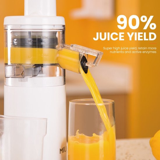 Bolture Slowjuicer - Juicer - Blender - Sapcentrifuge - Fruitpers - Smoothie - Wit van Bolture — afbeelding 3