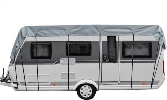 Foto: Maxxcovers caravanhoes dakhoes caravan en camper a kwaliteit 600 x 300 cm grijs