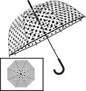 Paraplu polka dot Koepelparaplu Transparant PVC Ø 86 CM-DESSIN trouw -